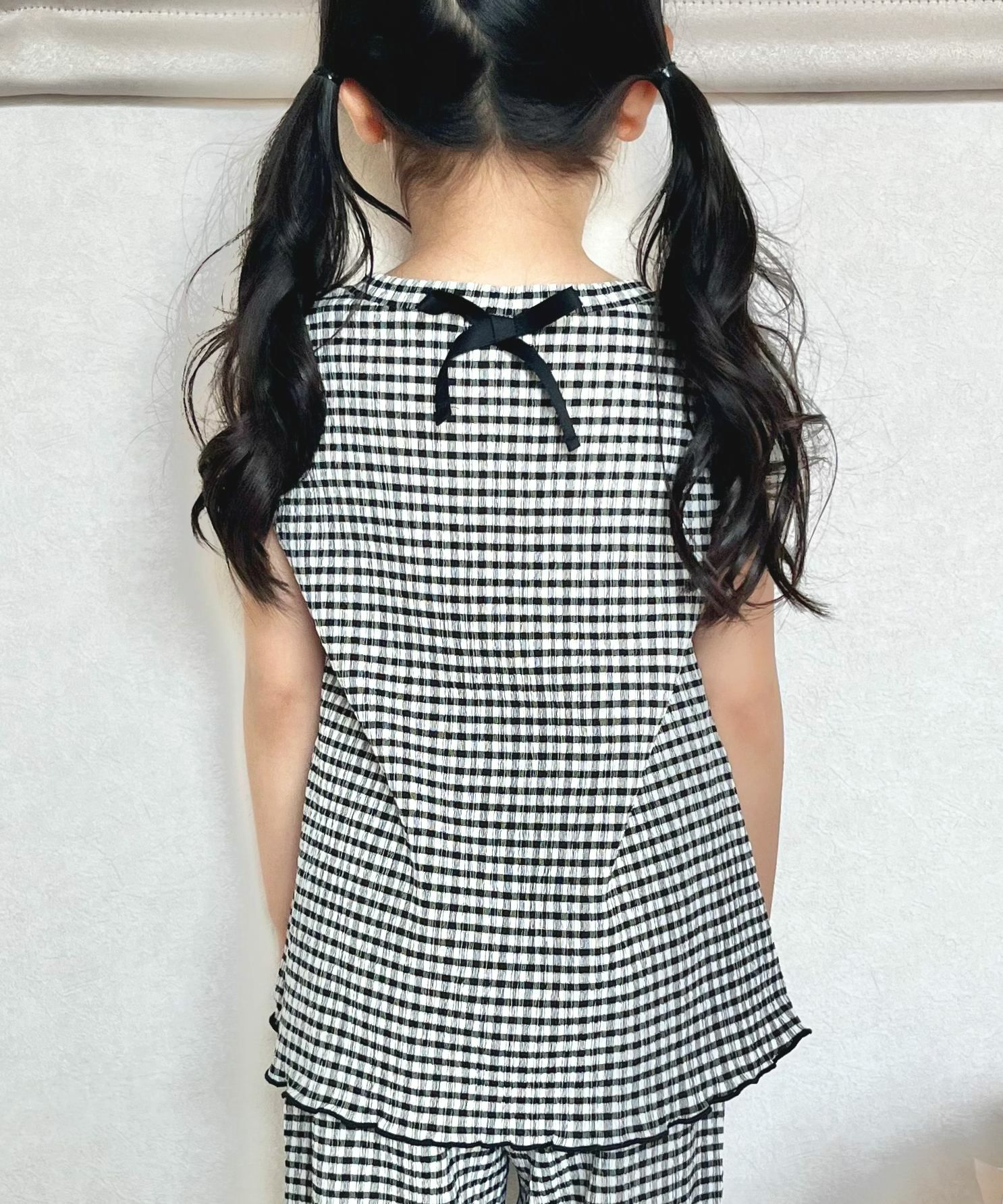 【美品】sister janeギンガムチェック フリル　クロップド　タンク ギンガムチェックタンクトップ□80～140cm|≪公式≫メイクユアデイ
