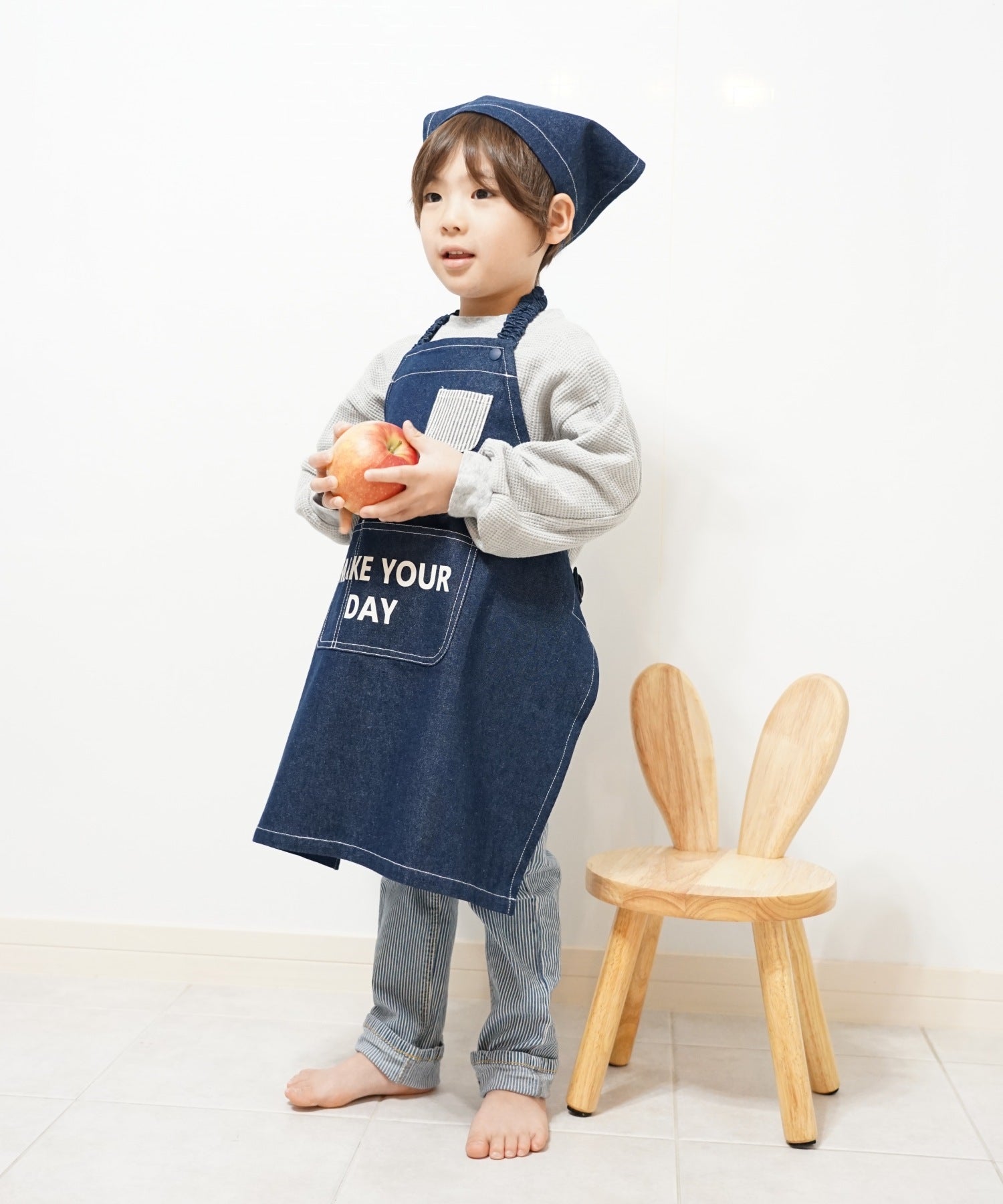 三角巾付き親子エプロン□キッズ|≪公式≫メイクユアデイ