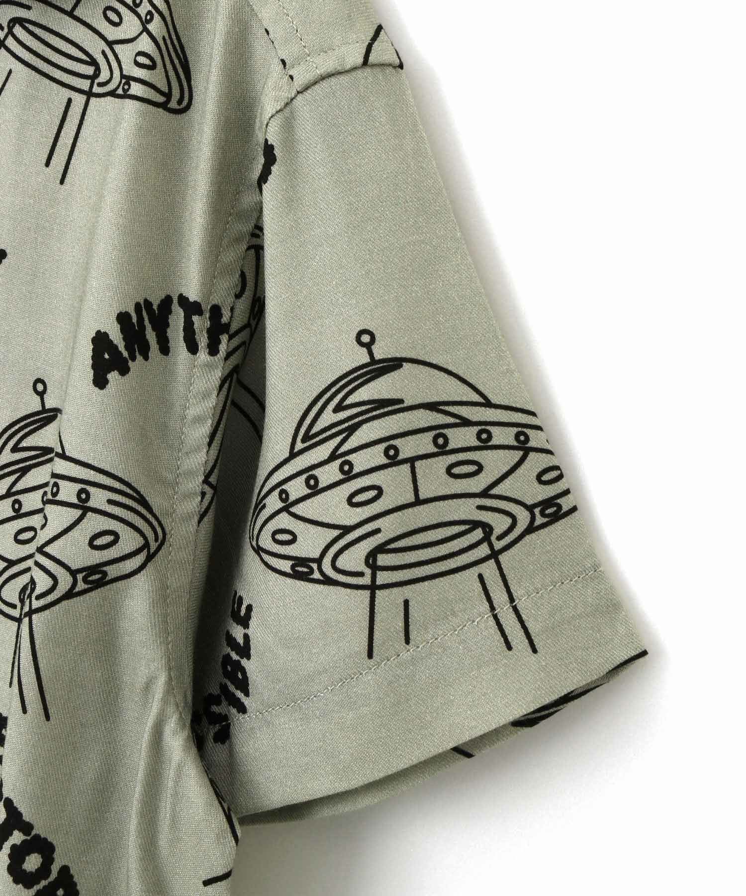セットアップできるUFO総柄半袖シャツ□150.160cm|≪公式≫メイクユアデイ