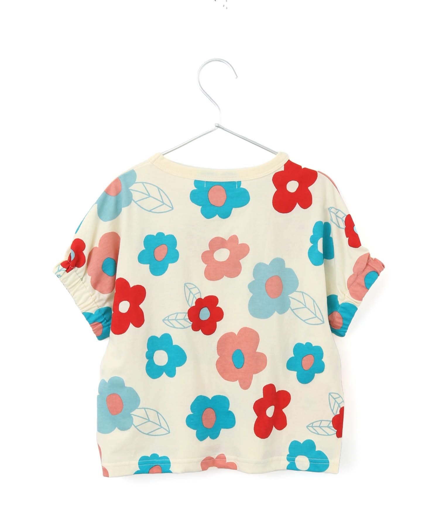 レトロポップなお花総柄半袖Tシャツ□80～140cm|≪公式≫メイクユアデイ