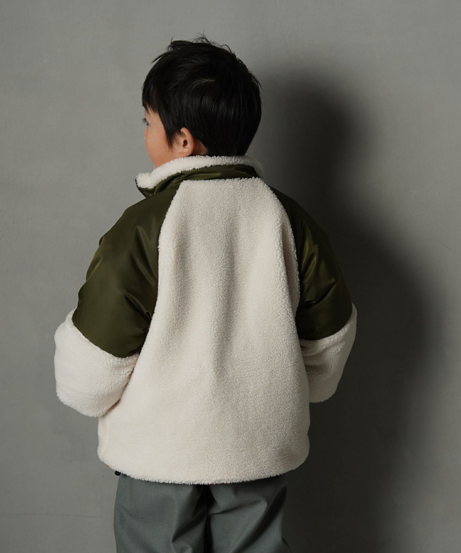 セール】ボアナイロン切替ジャケット□80～140cm | MAKE YOUR DAY