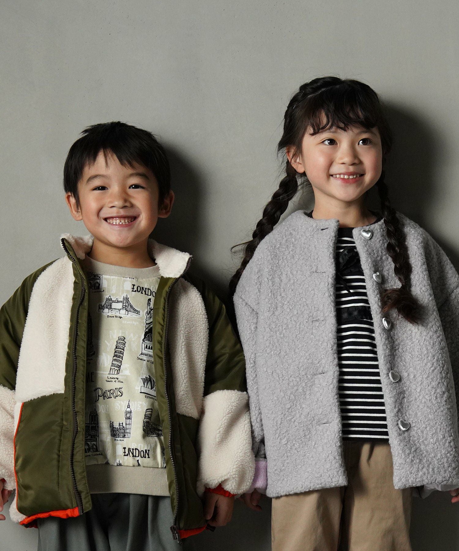 セール】ボアナイロン切替ジャケット□80～140cm | MAKE YOUR DAY