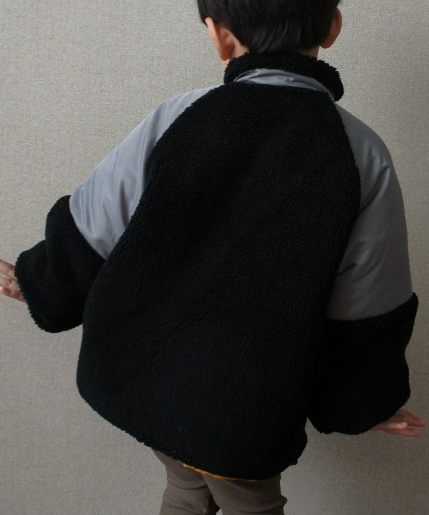 セール】ボアナイロン切替ジャケット□80～140cm | MAKE YOUR DAY