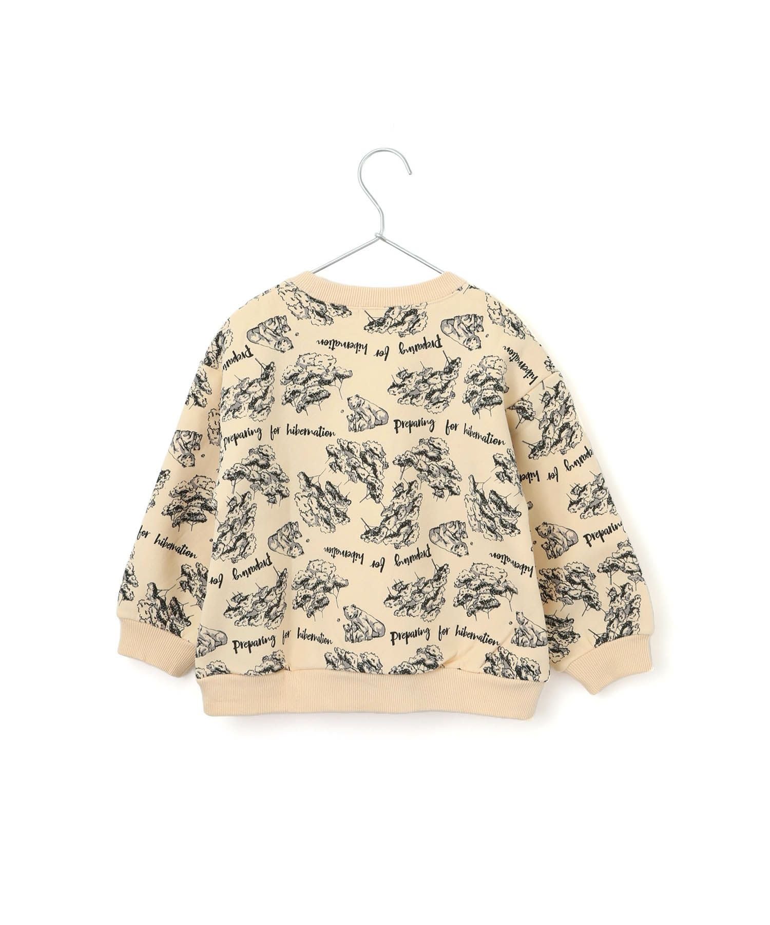 セール】森のくまさん総柄裏起毛トレーナー□80～140cm | MAKE YOUR DAY