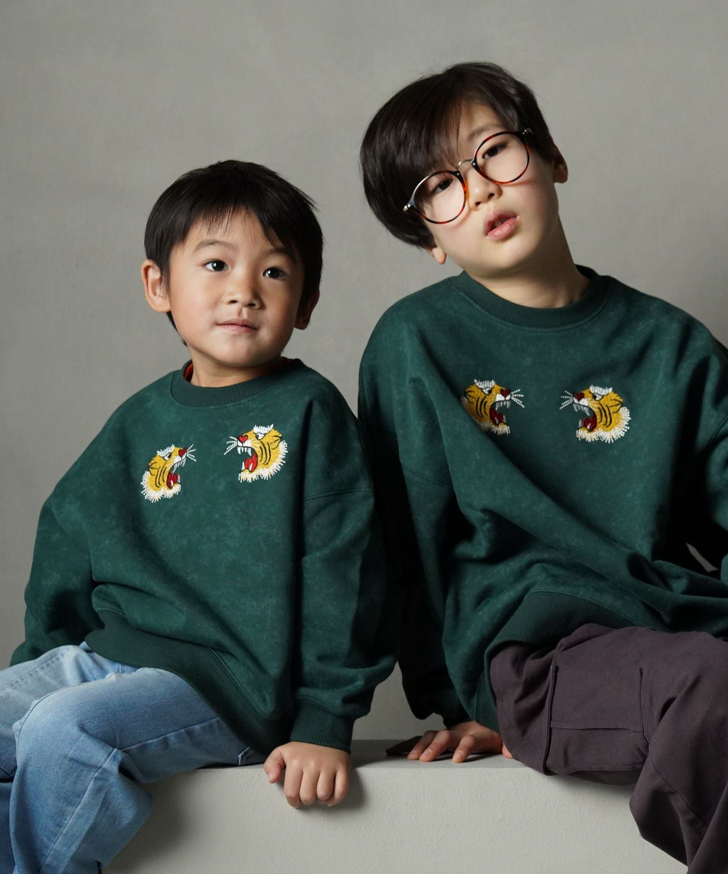 セール】スカジャン風トラ刺繍裏毛トレーナー□150.160cm | MAKE YOUR DAY