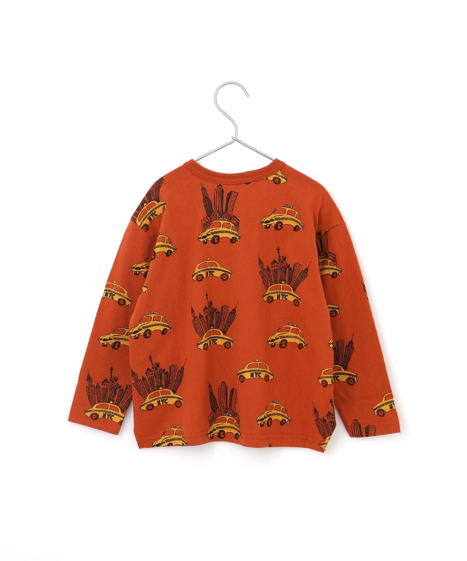 イエロータクシー総柄長袖Tシャツ□80～140cm|≪公式≫メイクユアデイ
