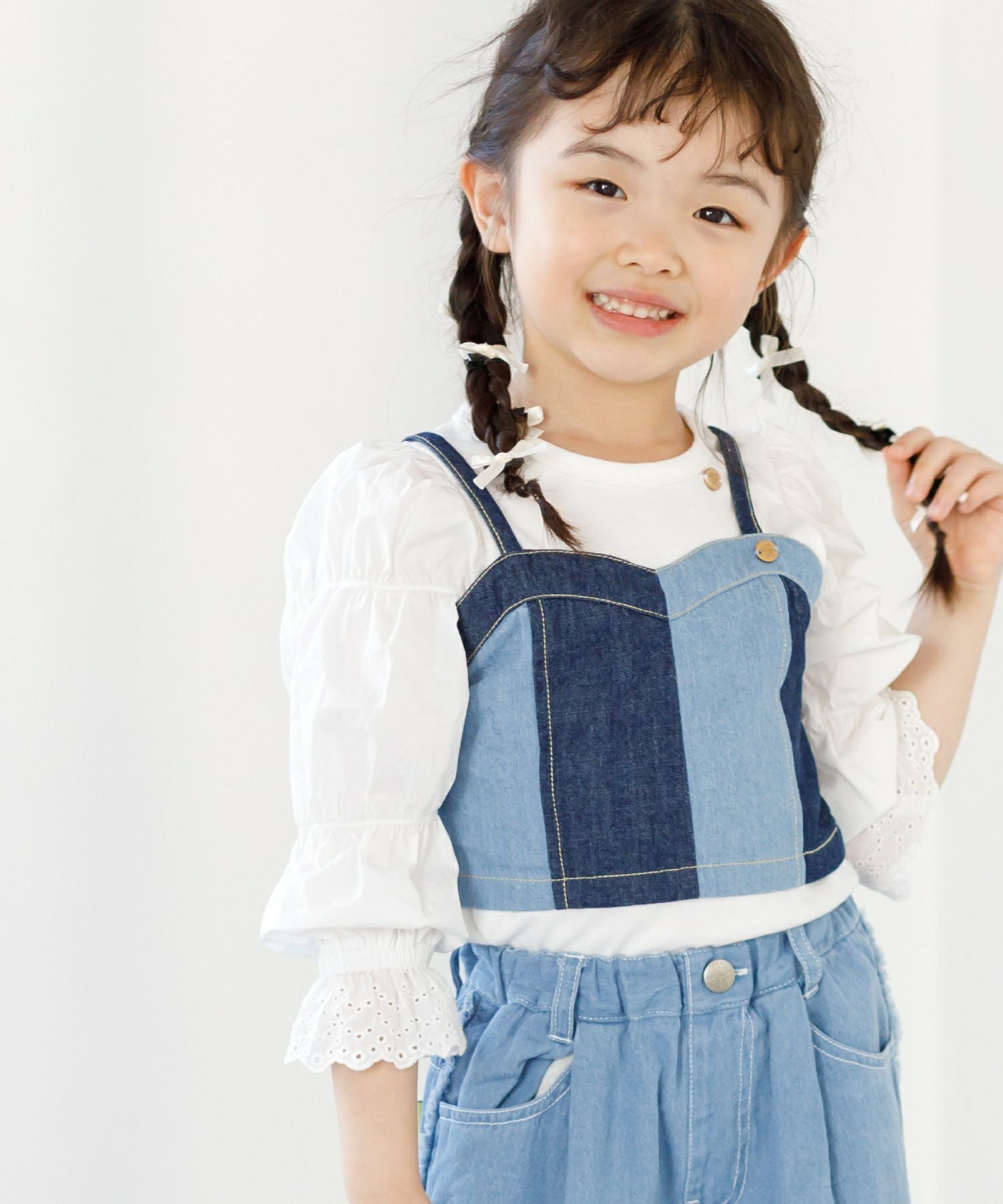 デニムビスチェ□80～140cm|≪公式≫メイクユアデイ