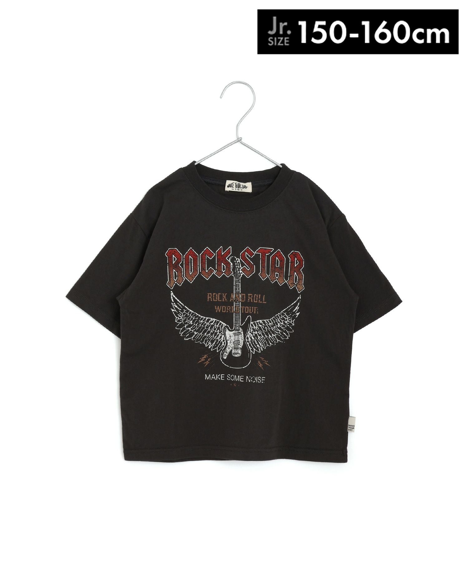 ROCKSTAR出品 ROCK STAR半袖Tシャツ□150.160cm|≪公式≫メイクユアデイ