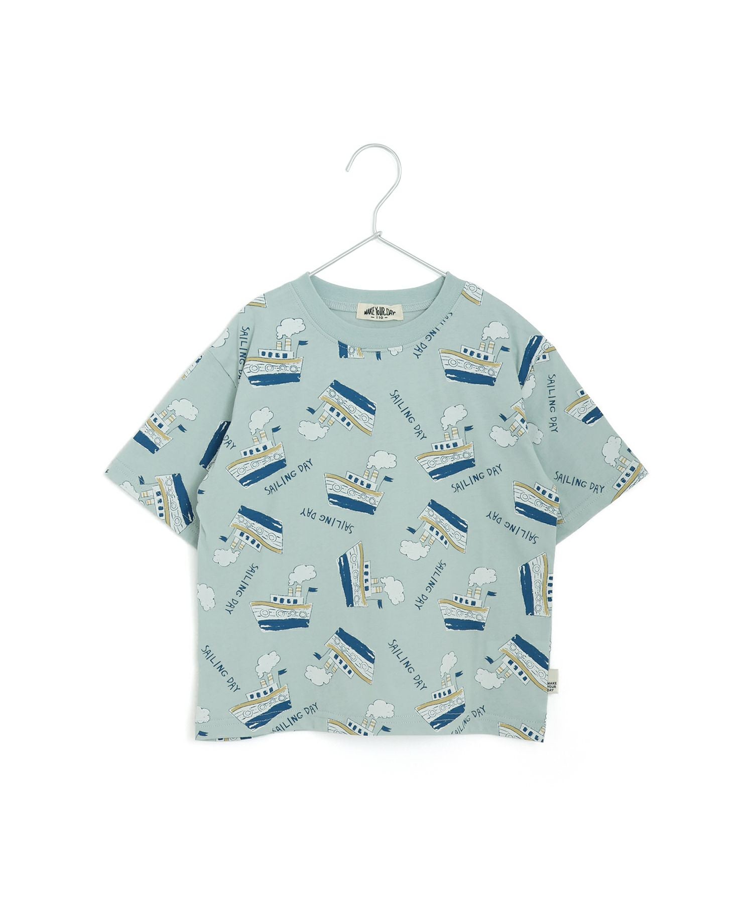 フェリー総柄半袖Tシャツ□80～140cm|≪公式≫メイクユアデイ