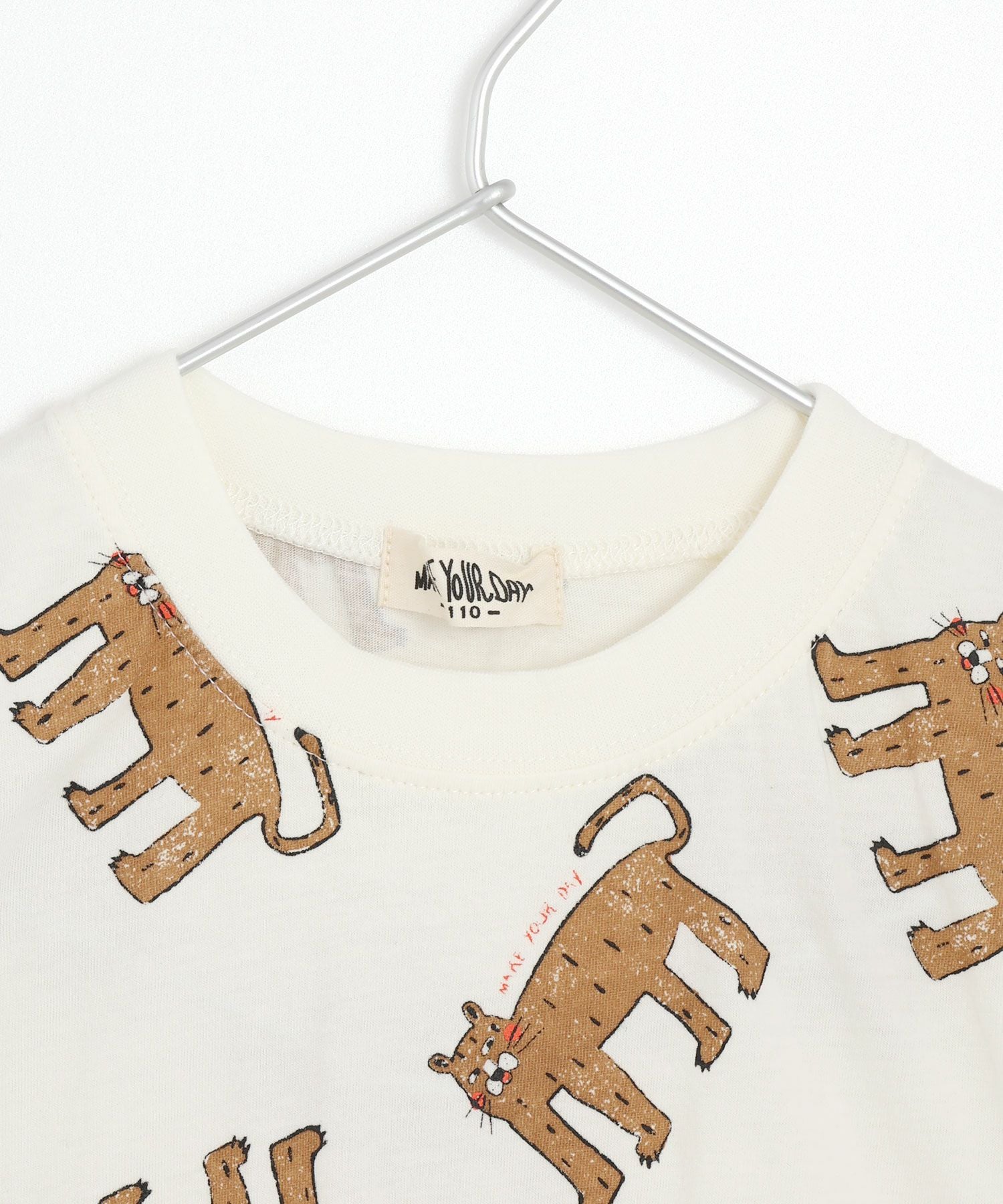アートなヒョウ総柄半袖Tシャツ□80～140cm|≪公式≫メイクユアデイ