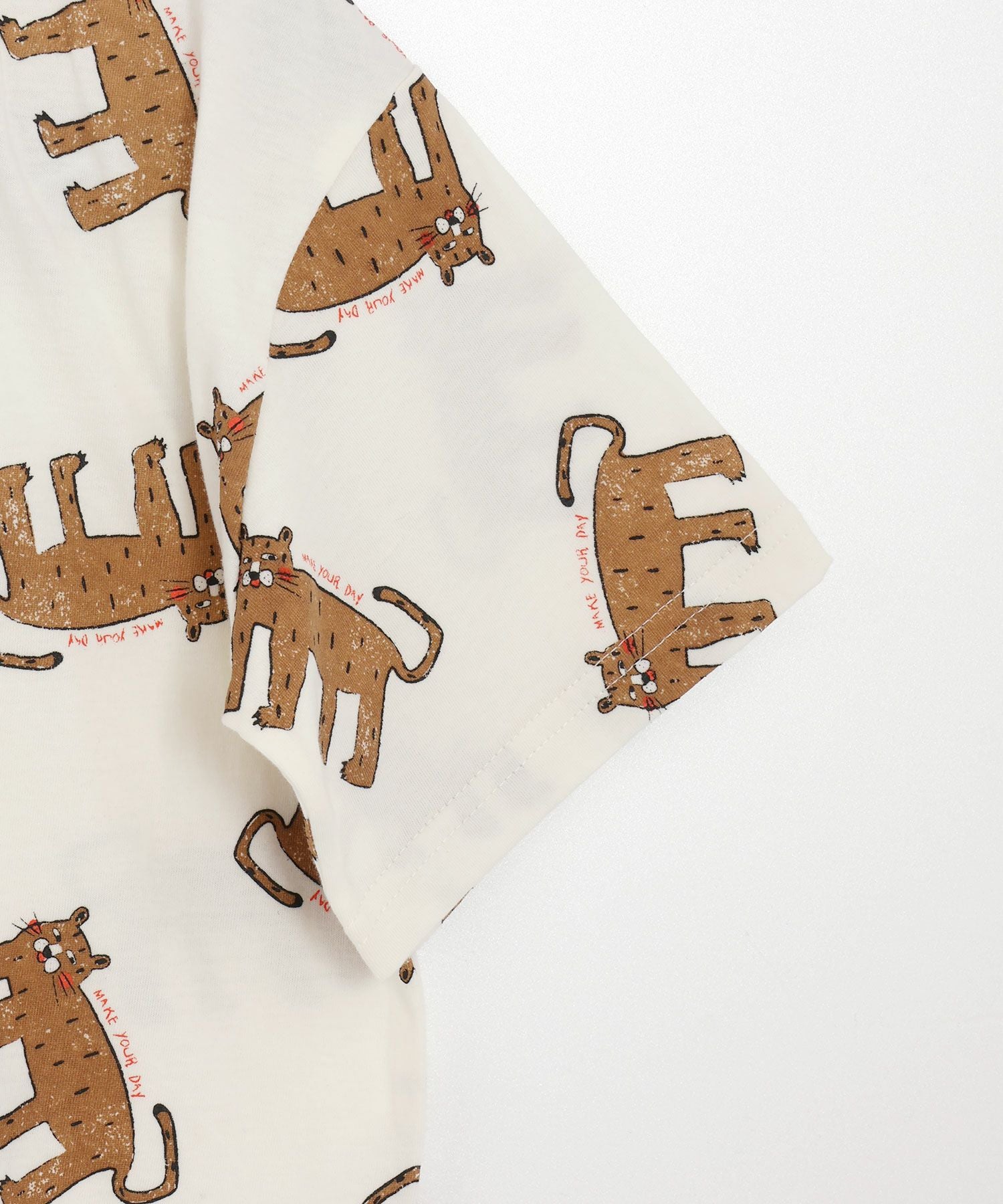 アートなヒョウ総柄半袖Tシャツ□80～140cm|≪公式≫メイクユアデイ