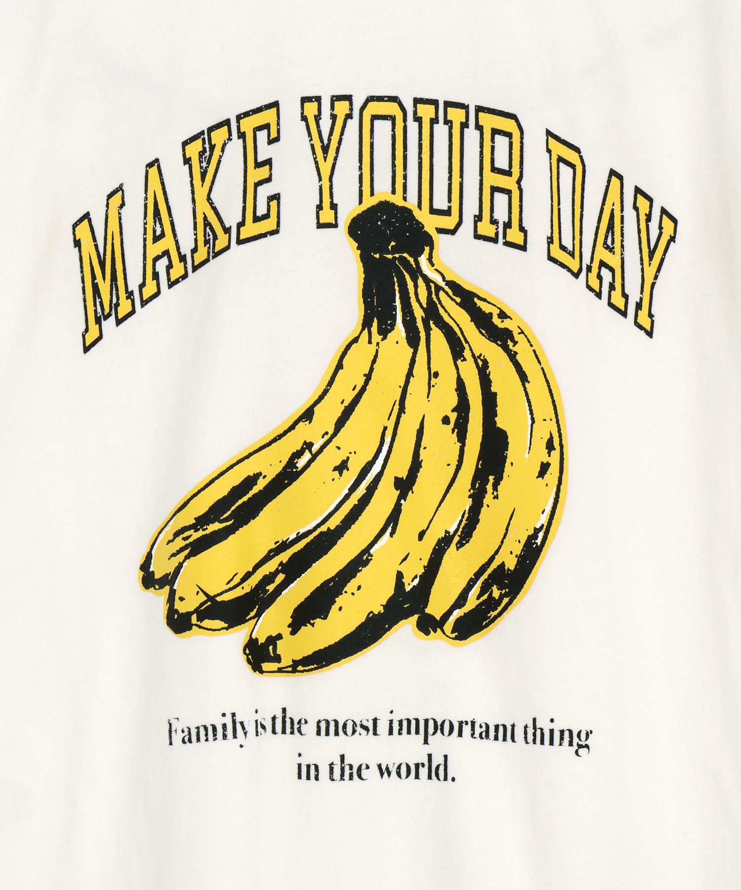 セール】バナナとロゴ半袖Tシャツ□150.160cm | MAKE YOUR DAY