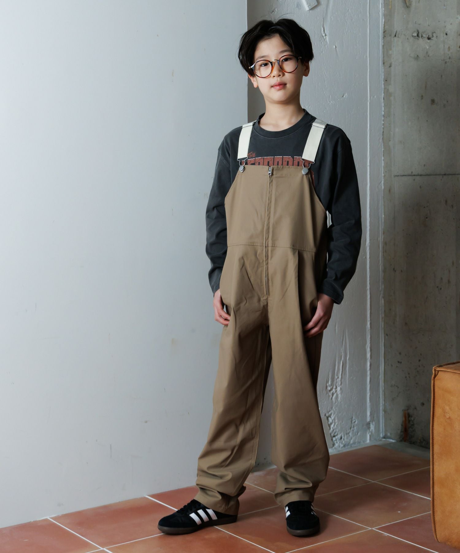 フロントジップオーバーオール□150.160cm|≪公式≫メイクユアデイ