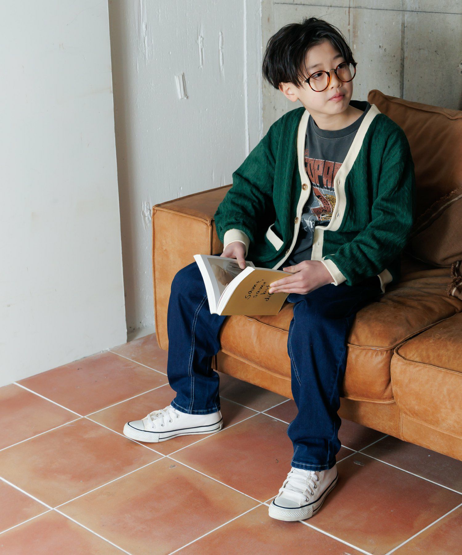 デニムテーパードパンツ□150.160cm|≪公式≫メイクユアデイ