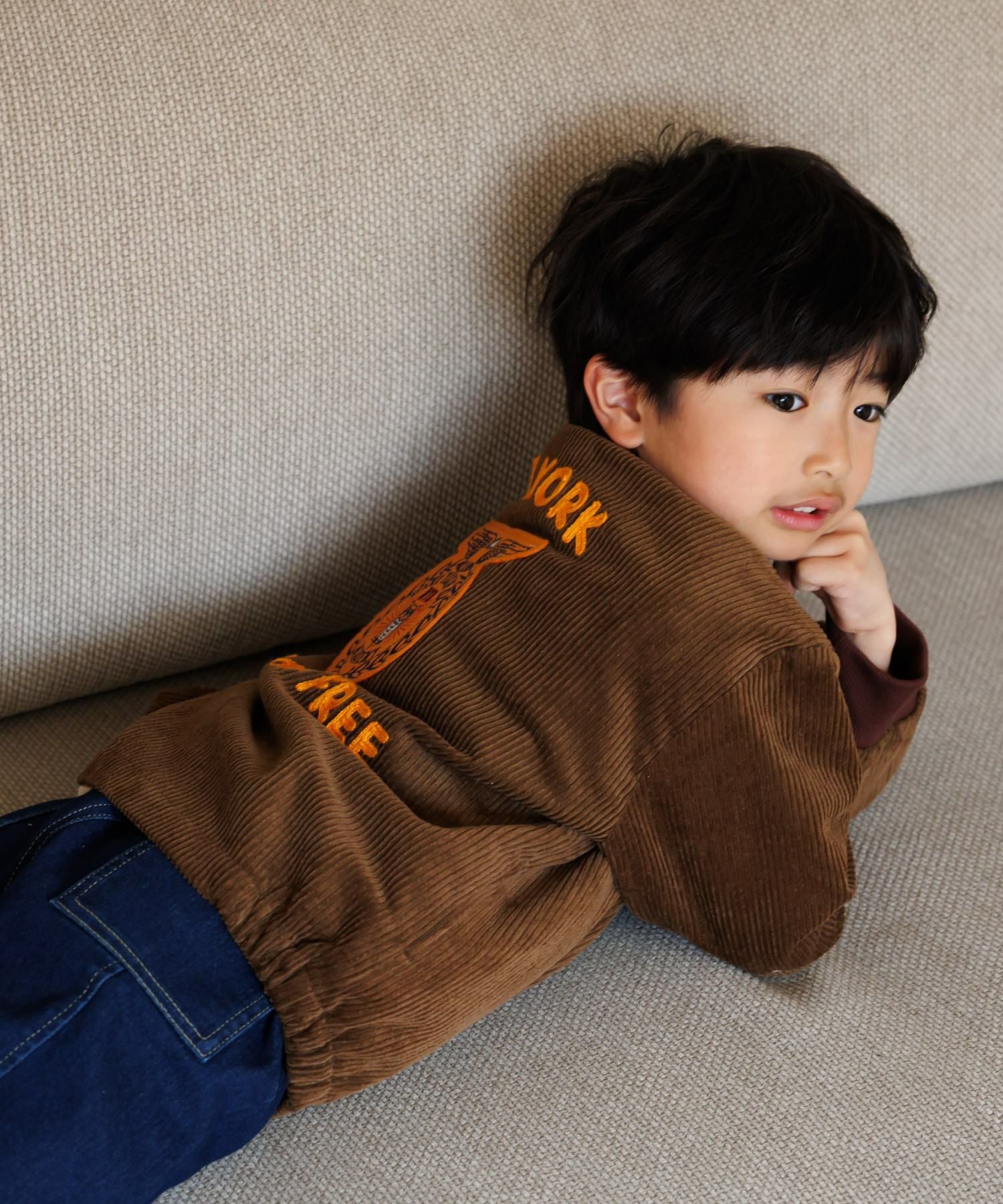 コールテンワッペンブルゾン□80～140cm|≪公式≫メイクユアデイ