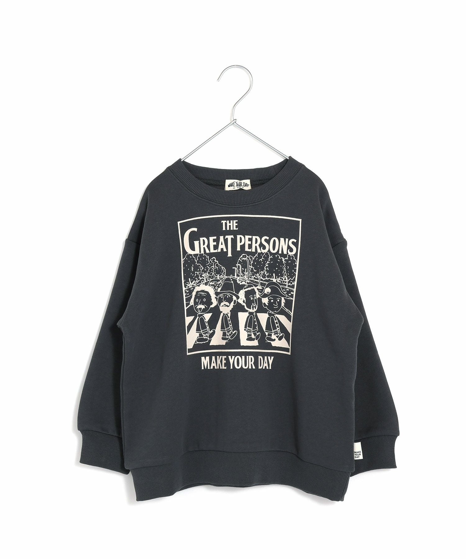 テクテクえらい人ファミリー裏毛トレーナー□80～140cm | MAKE YOUR DAY