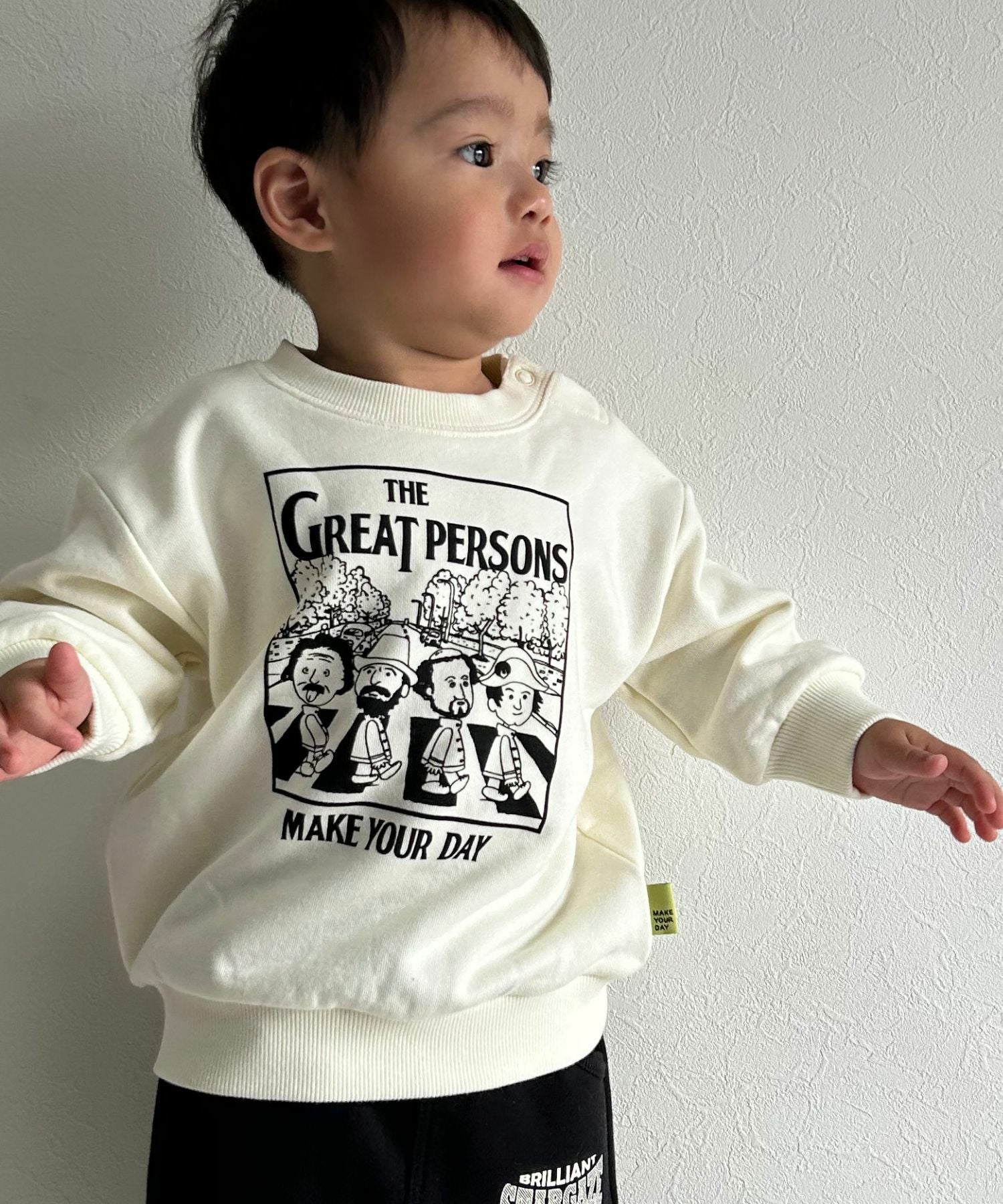 テクテクえらい人ファミリー裏毛トレーナー□80～140cm | MAKE YOUR DAY