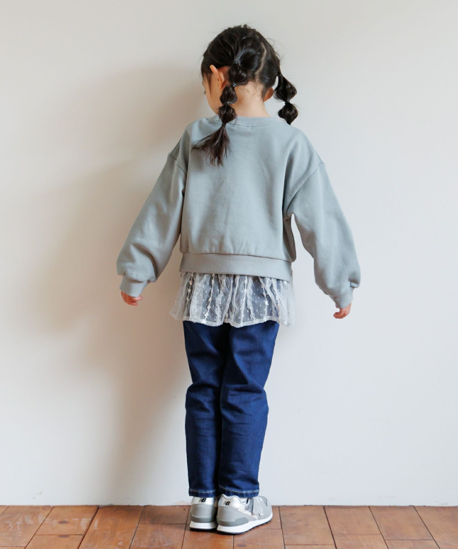 セール】HOMEMADEロゴフリル付きファミリー裏毛トレーナー□80～140cm