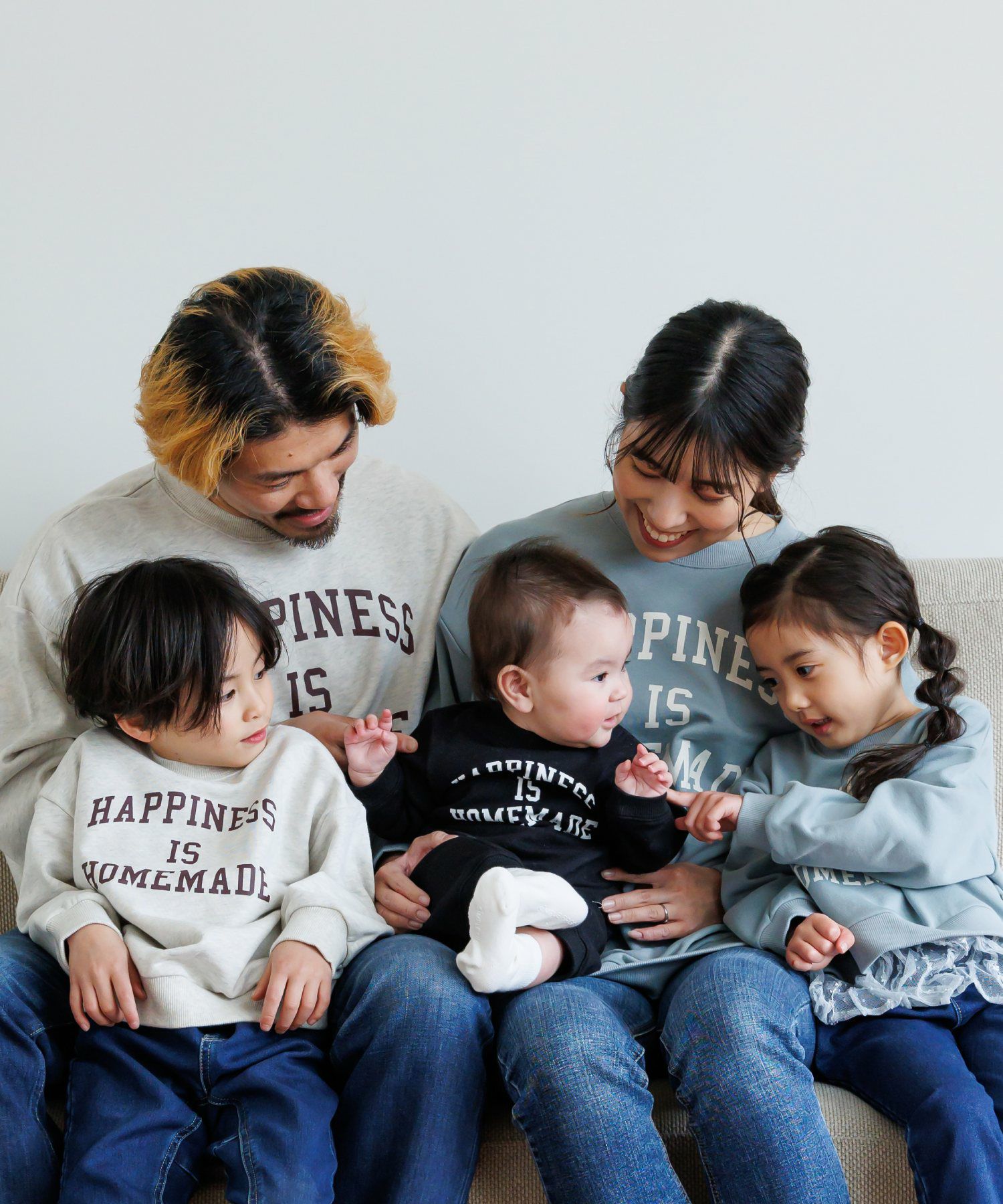 セール】HOMEMADEロゴファミリー裏毛トレーナー□80～140cm | MAKE