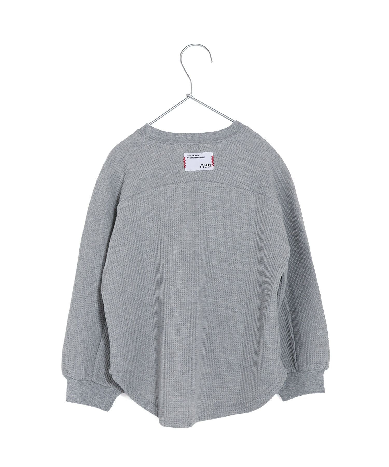 無地サーマルラウンドヘム長袖Tシャツ□150.160cm|≪公式≫メイクユアデイ