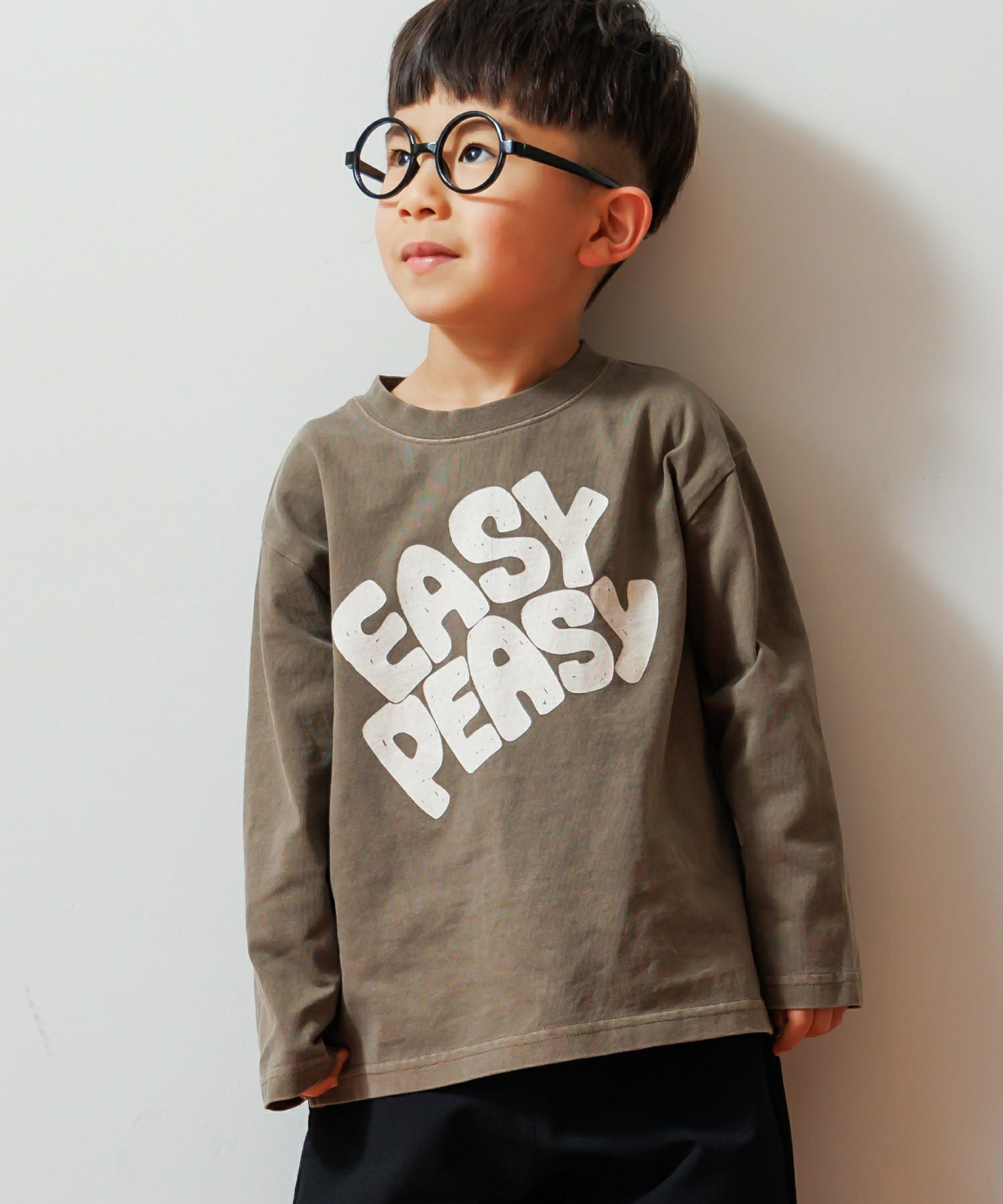 EASY PEASY製品染め長袖Tシャツ□80～140cm|≪公式≫メイクユアデイ