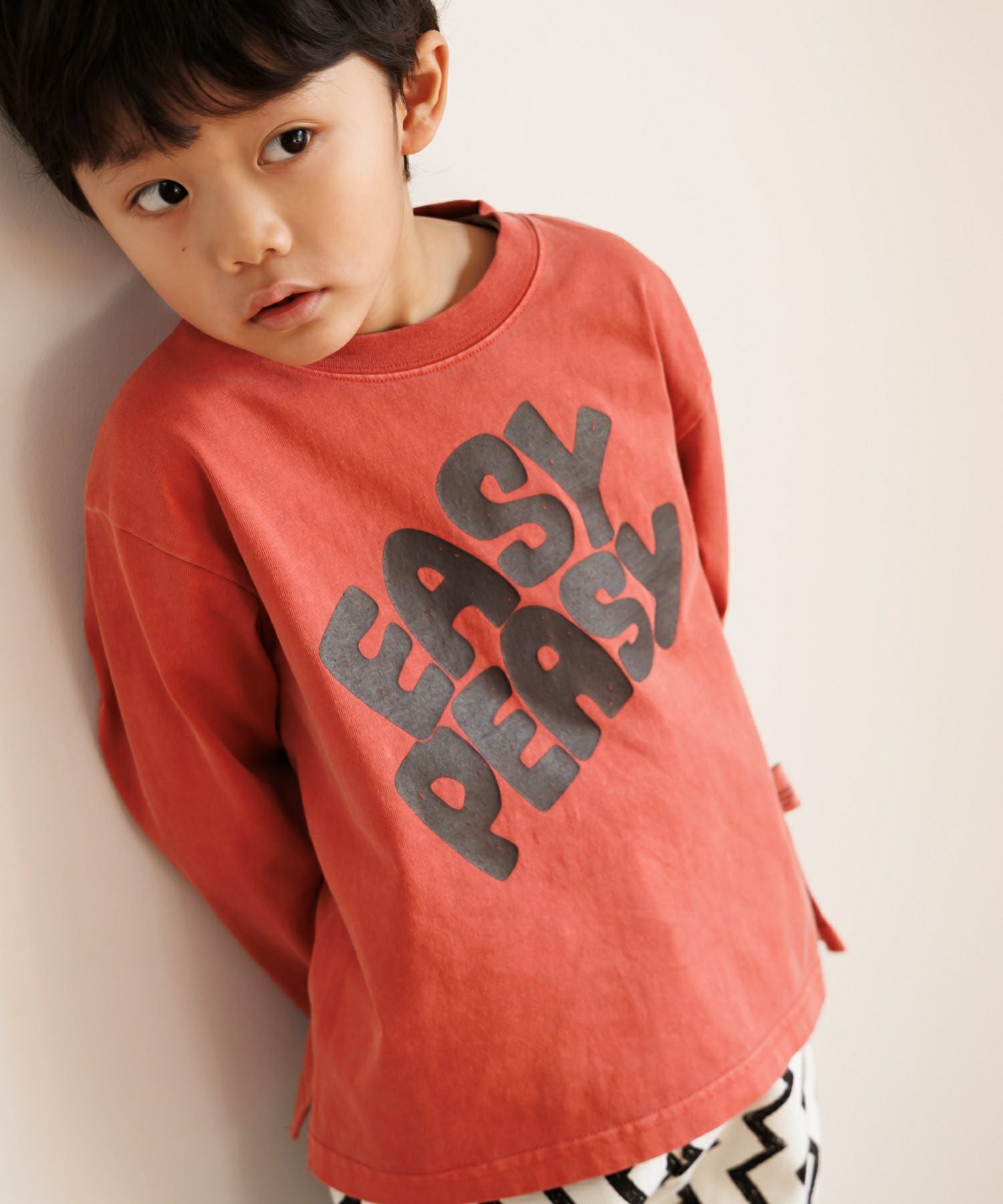 EASY PEASY製品染め長袖Tシャツ□80～140cm|≪公式≫メイクユアデイ