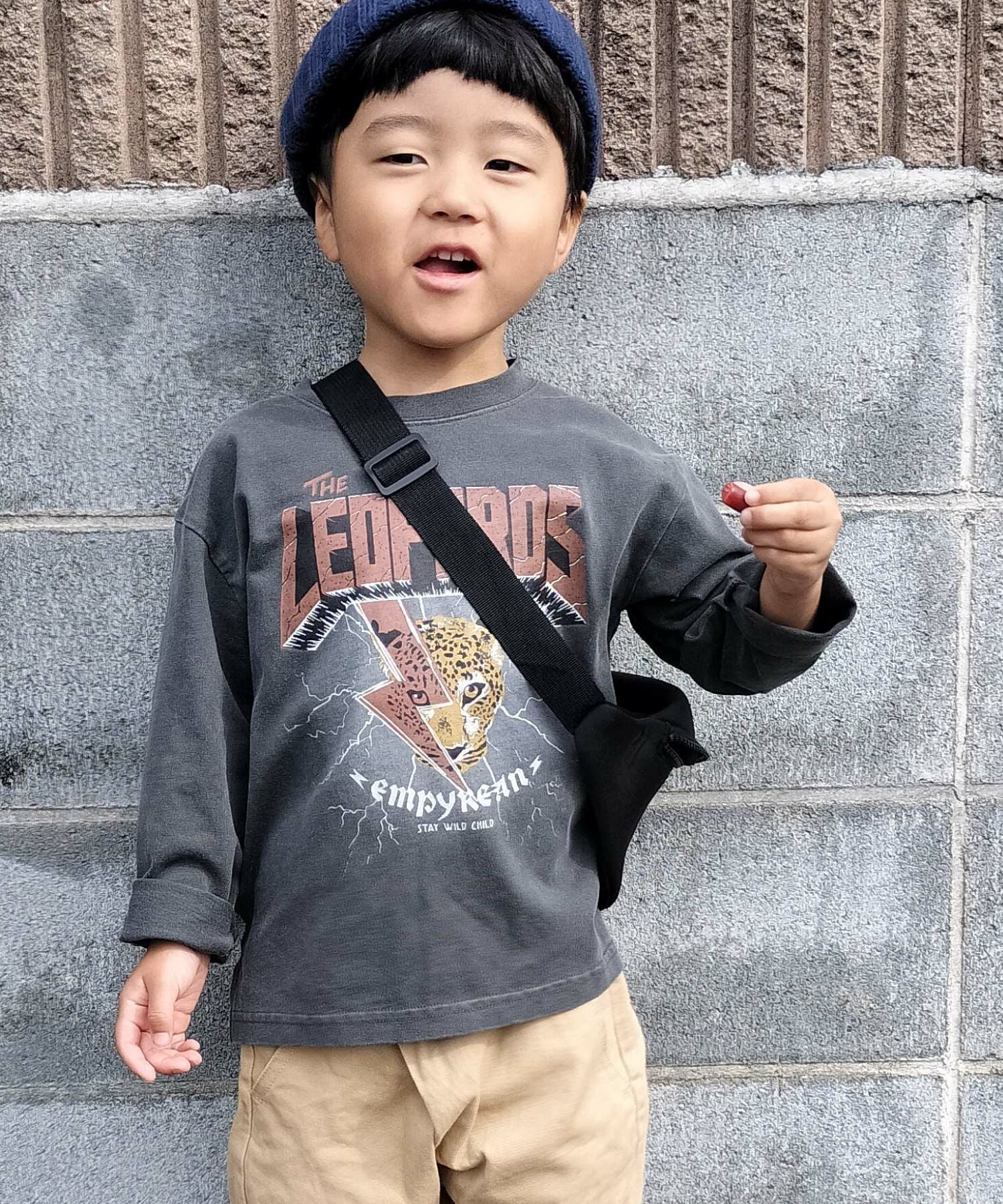 レオパードロック製品染め長袖Tシャツ□80～140cm|≪公式≫メイクユアデイ