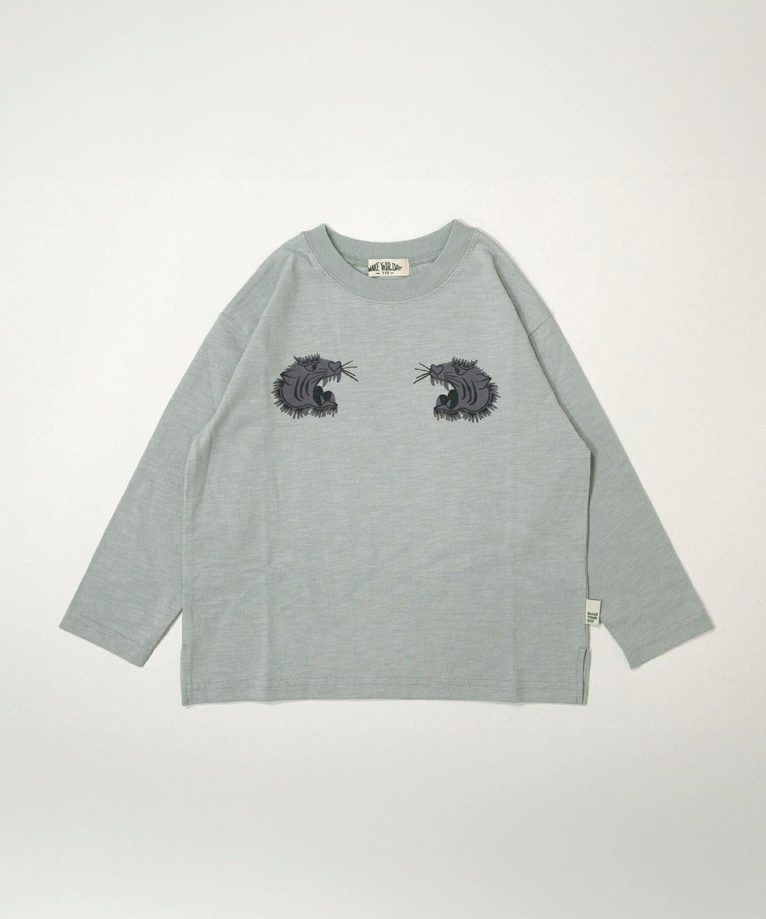 JAPANトラ柄長袖Tシャツ□80～140cm|≪公式≫メイクユアデイ