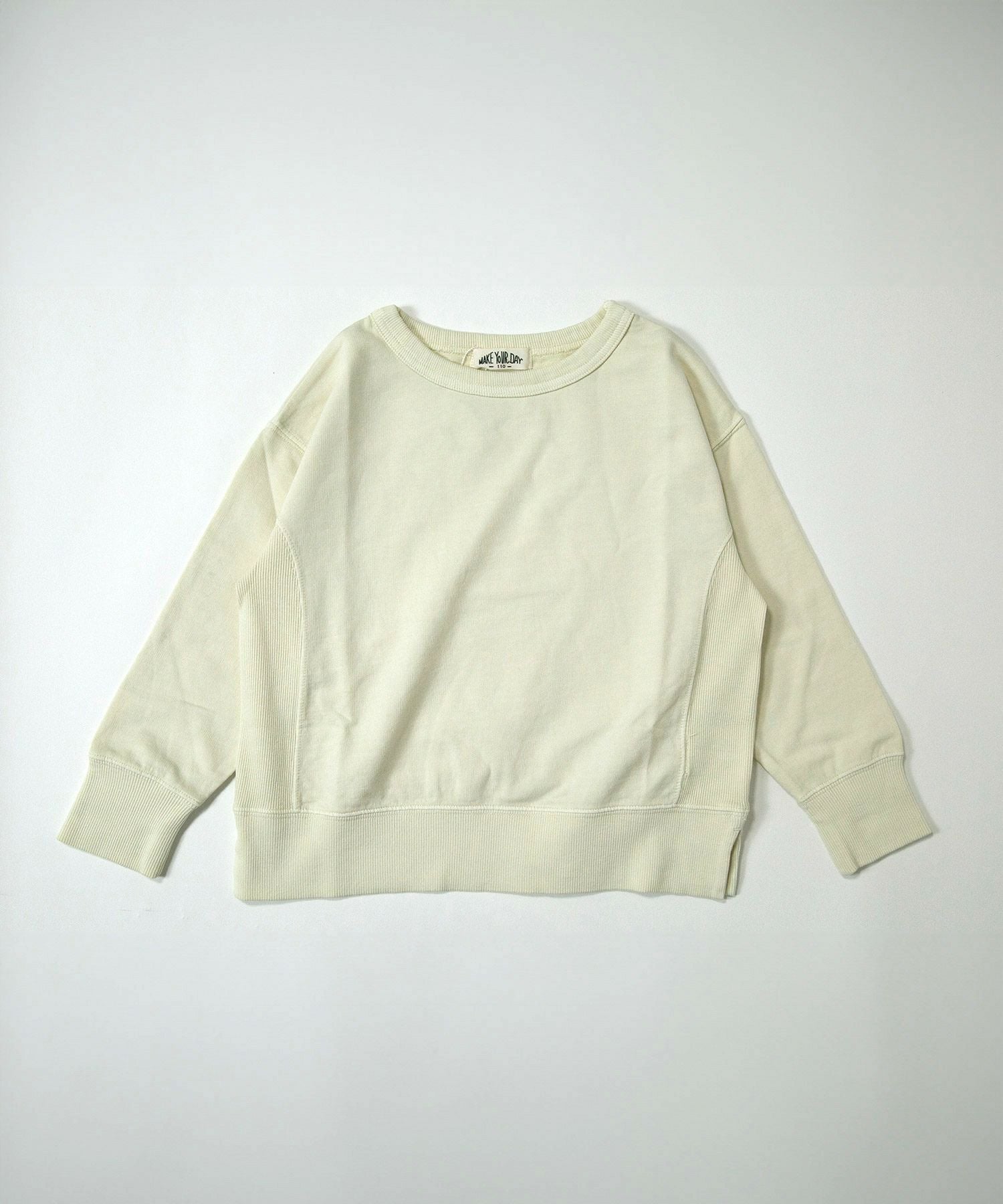 ハルイロミニ裏毛無地ガゼットトレーナー□80～140cm | MAKE YOUR DAY