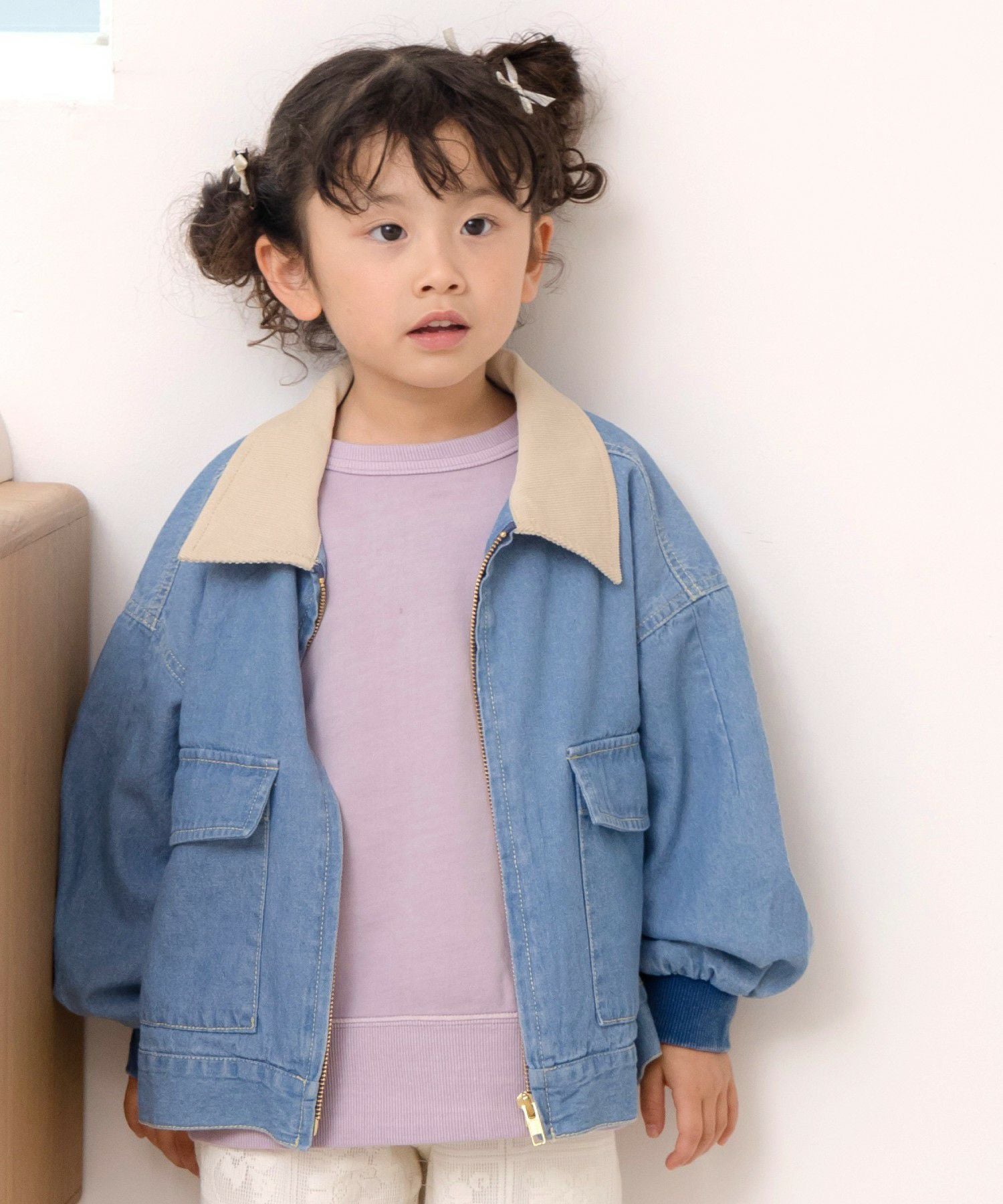 ハルイロミニ裏毛無地ガゼットトレーナー□80～140cm | MAKE YOUR DAY