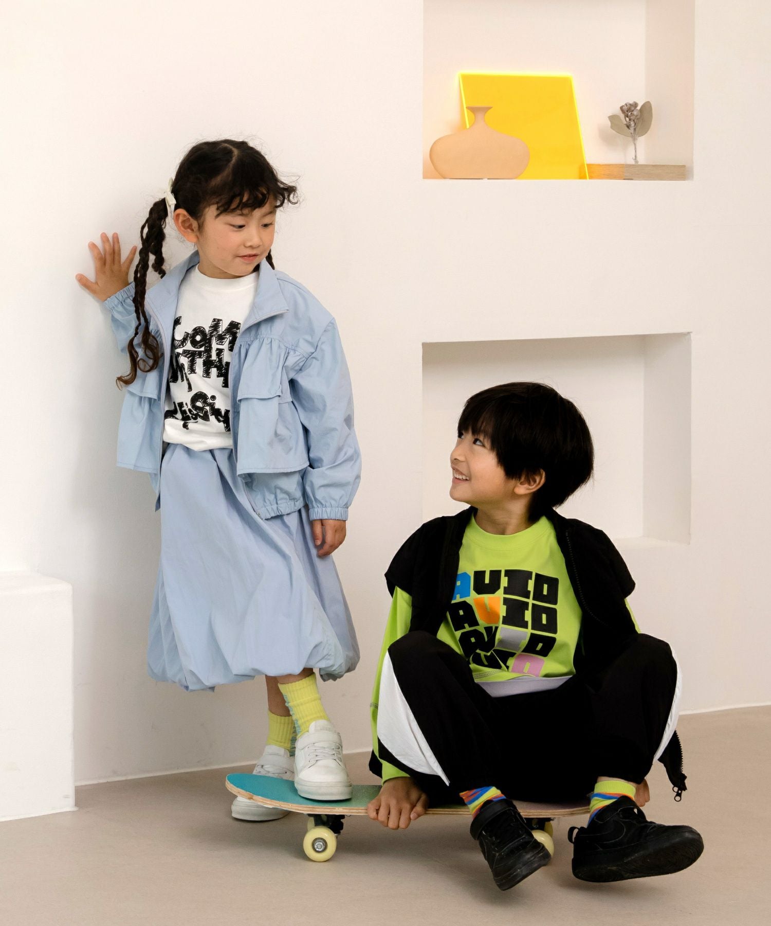 バイカラーパラシュートパンツ□80～140cm|≪公式≫メイクユアデイ