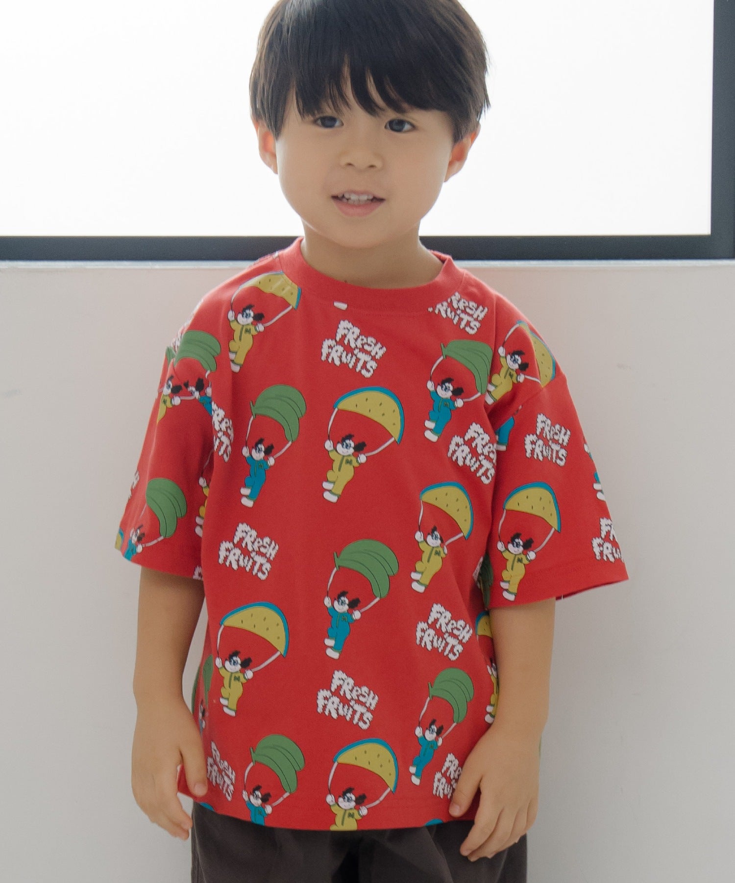 フルーツパラシュート総柄半袖Tシャツ□80～140cm|≪公式≫メイクユアデイ