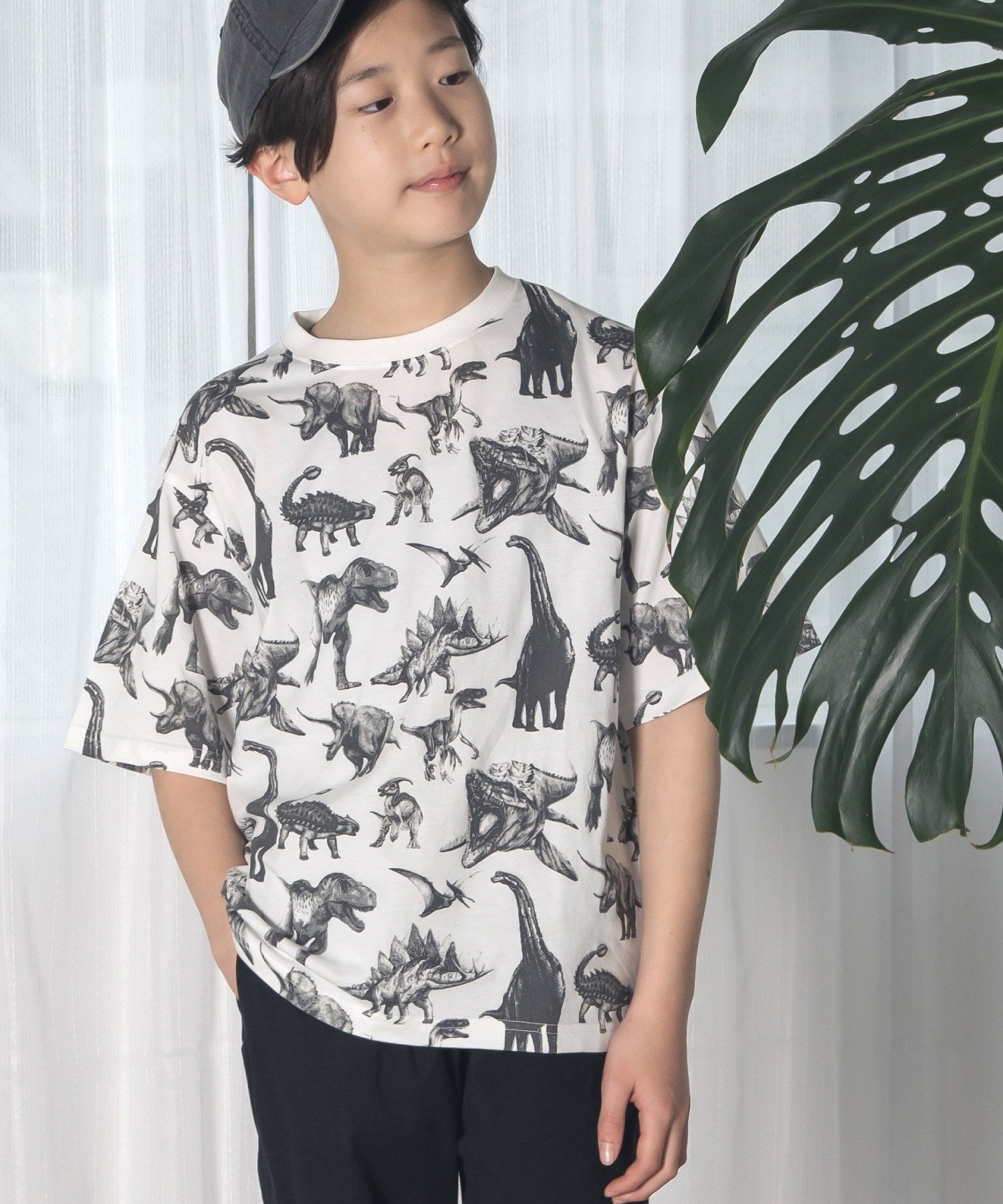 リアルダイナソー総柄半袖Tシャツ□150.160cm|≪公式≫メイクユアデイ