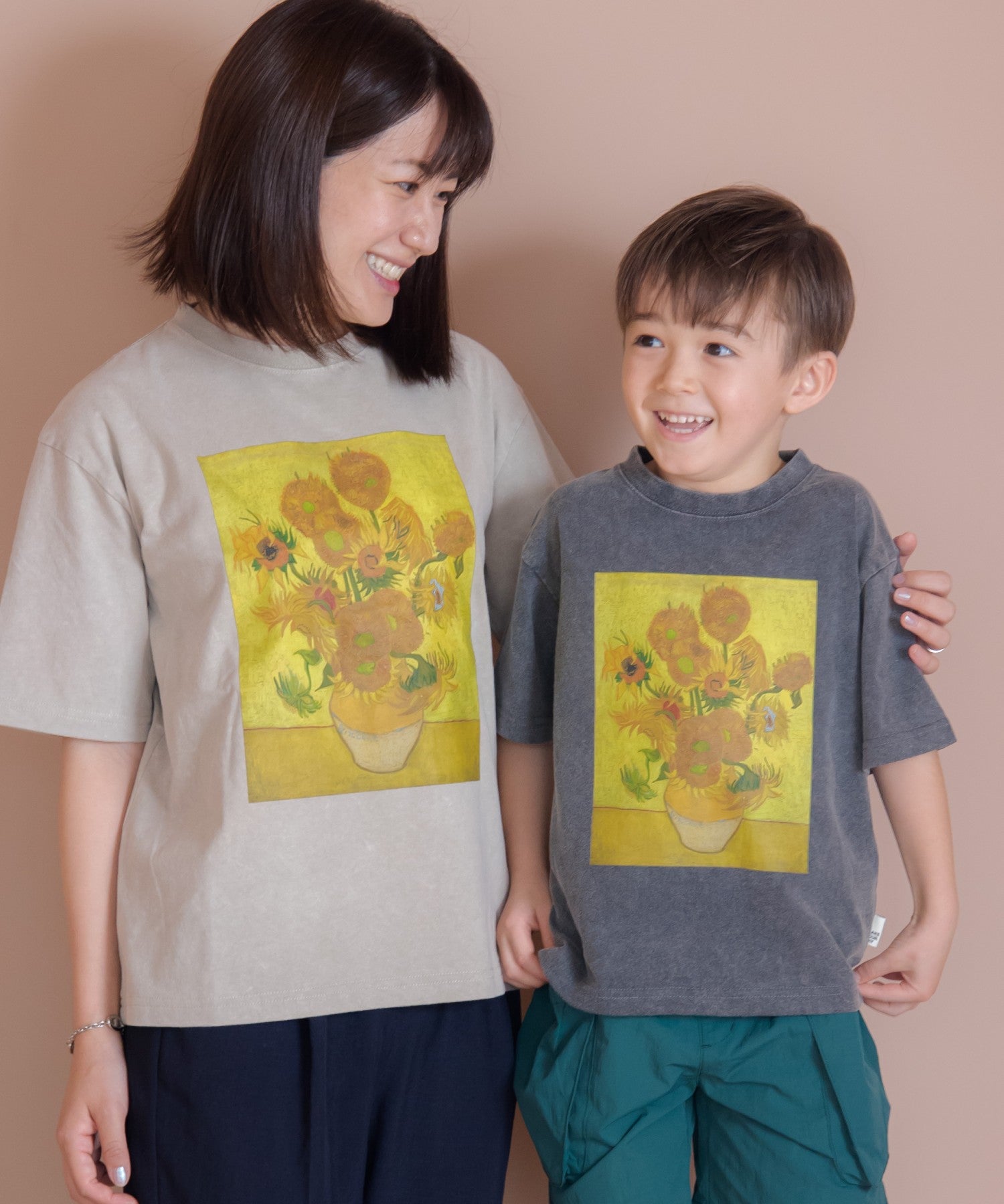 製品染めひまわり半袖Tシャツ□150.160cm|≪公式≫メイクユアデイ