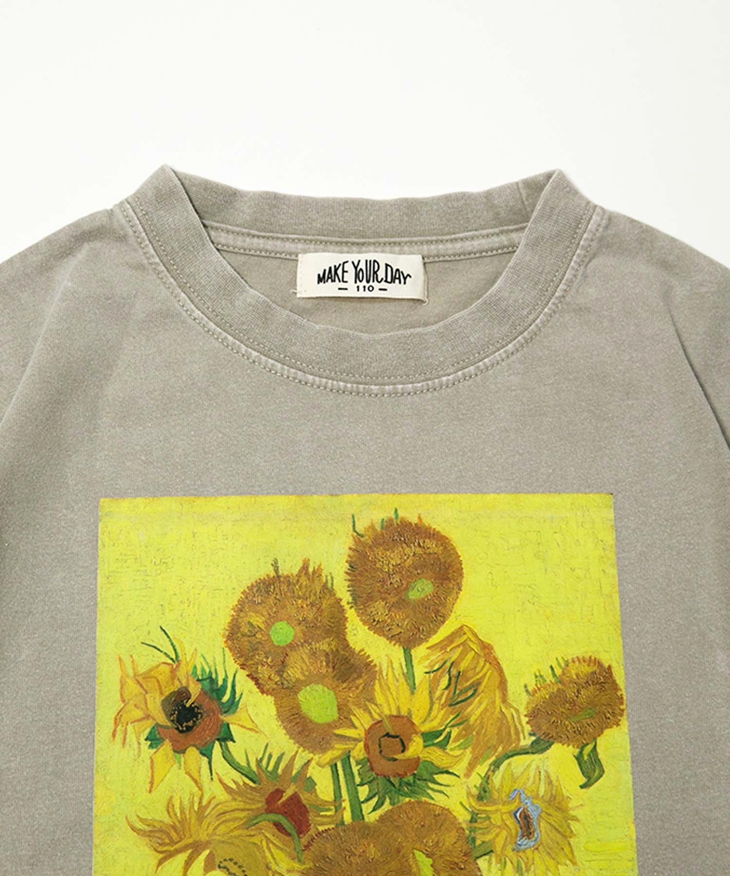 製品染めひまわり半袖Tシャツ□150.160cm|≪公式≫メイクユアデイ