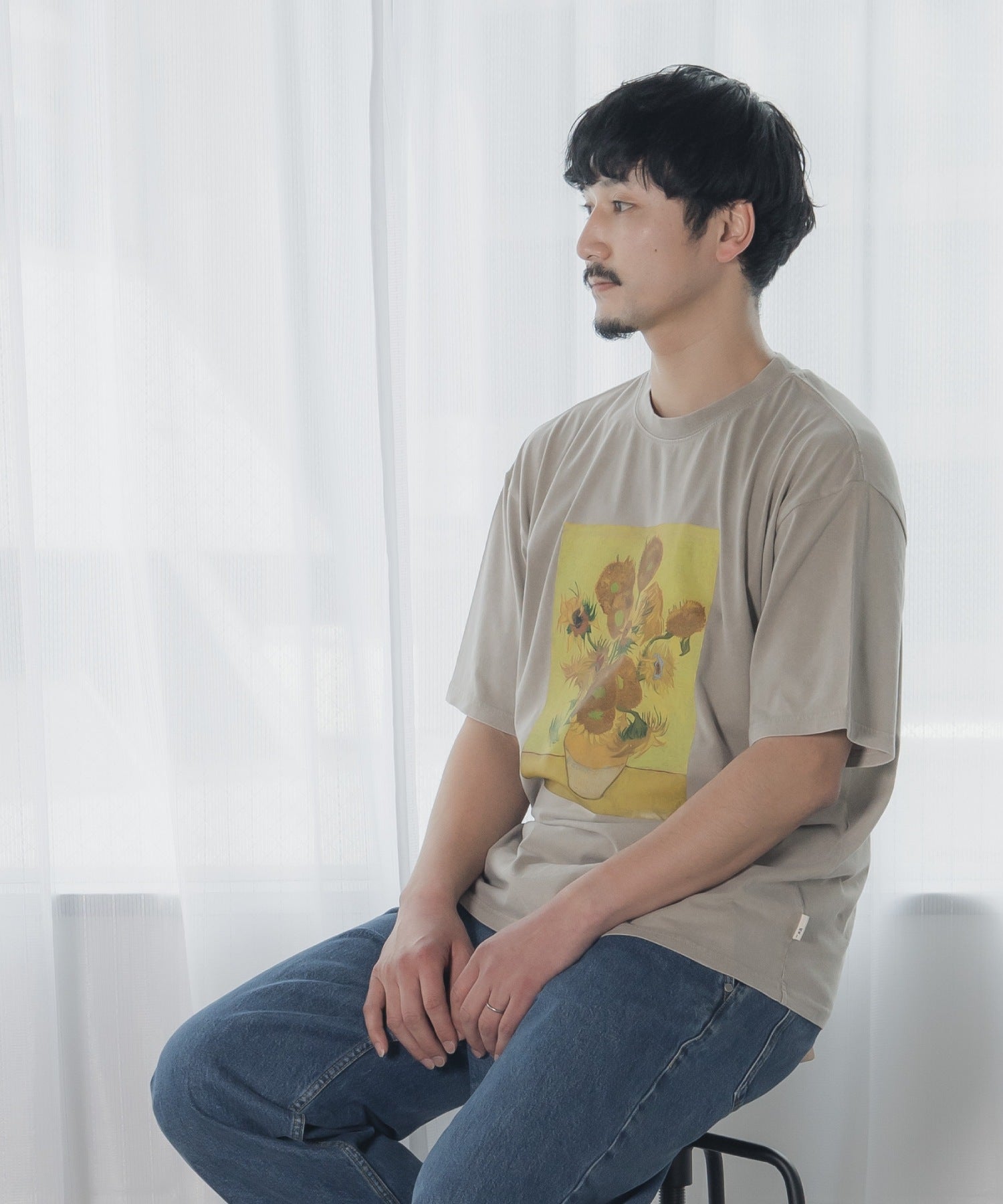 製品染めひまわり半袖Tシャツ□パパサイズ|≪公式≫メイクユアデイ