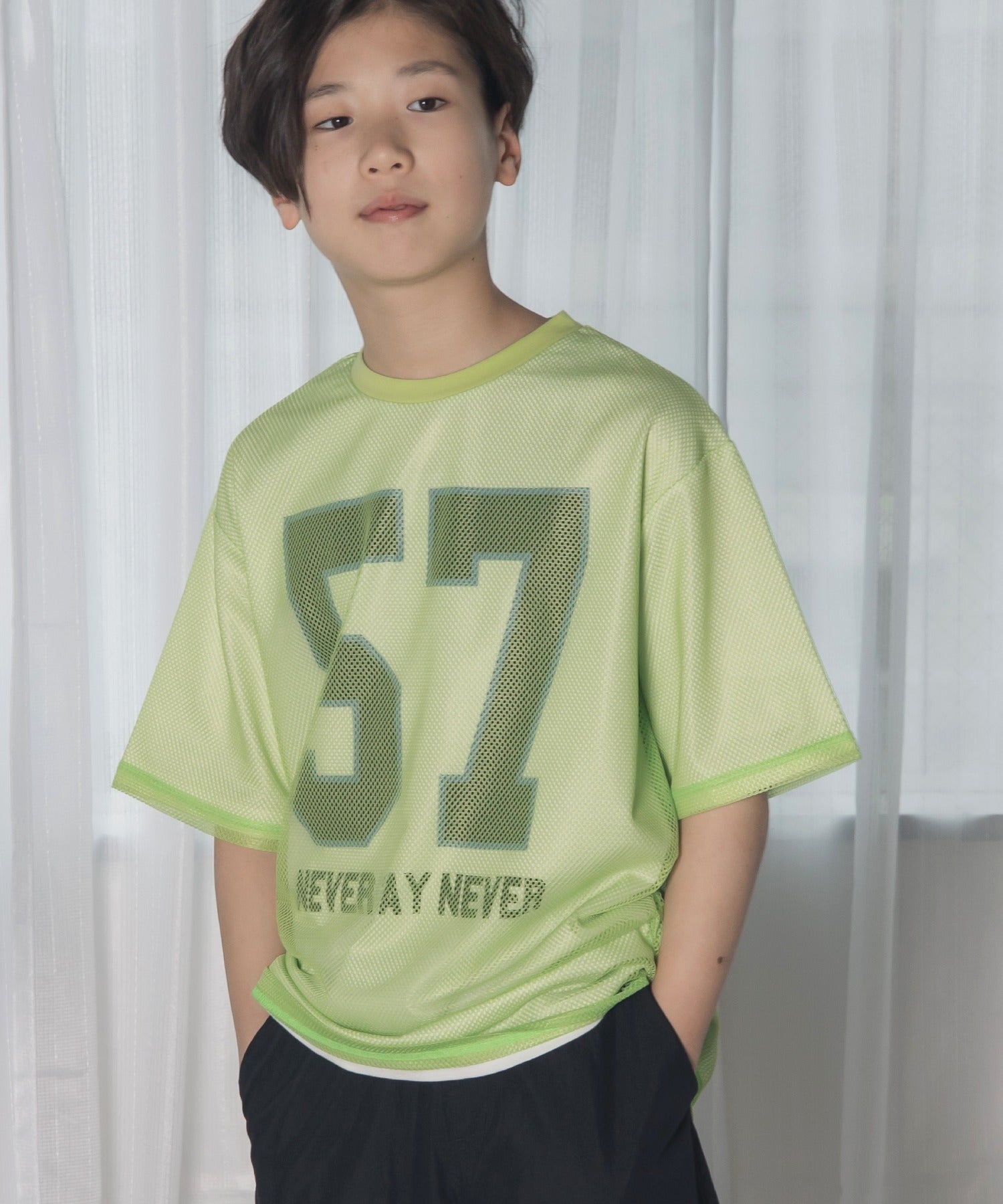 メッシュレイヤード半袖Tシャツ□150.160cm|≪公式≫メイクユアデイ