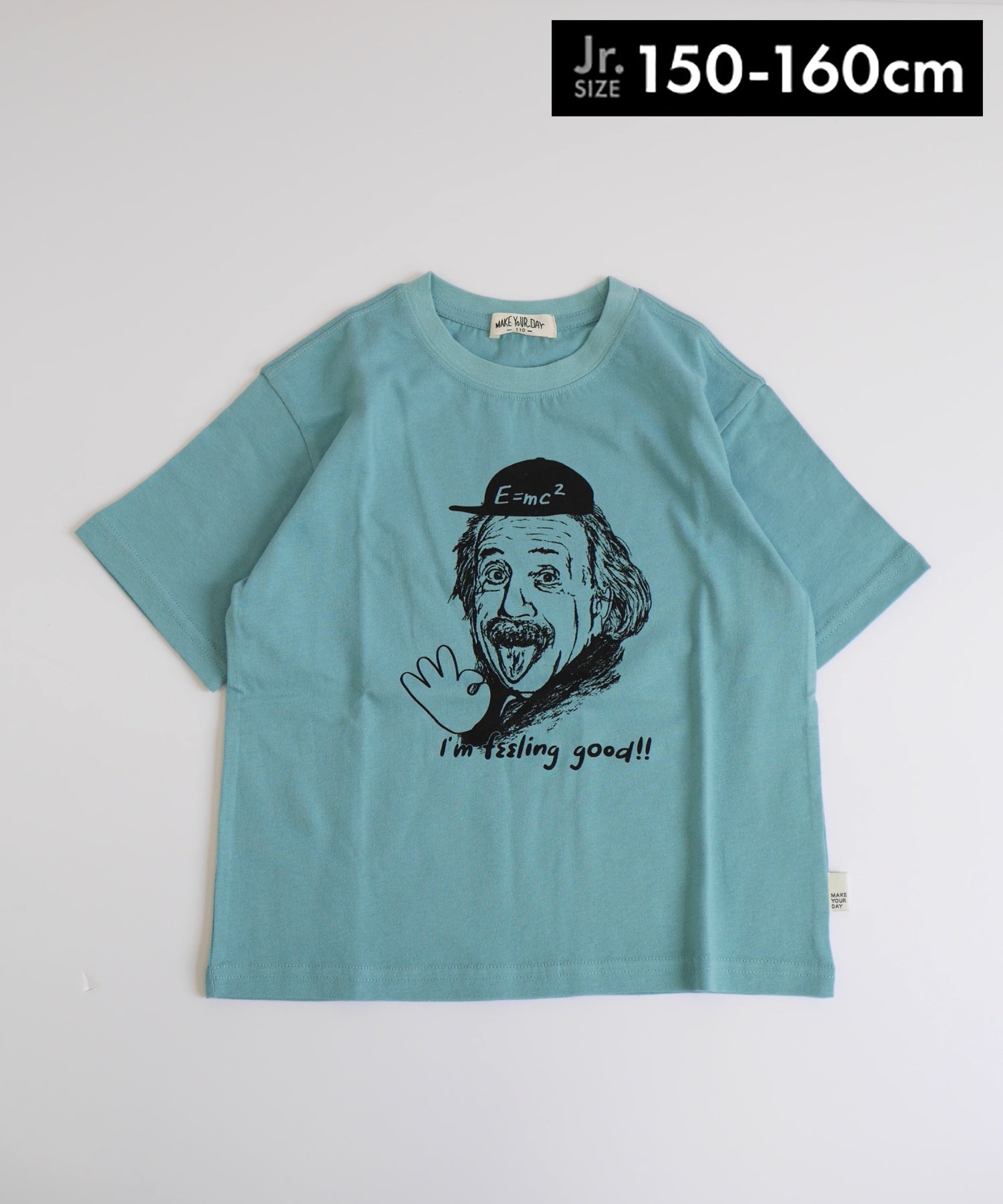 OKアインシュタイン柄半袖Tシャツ□150.160cm|≪公式≫メイクユアデイ