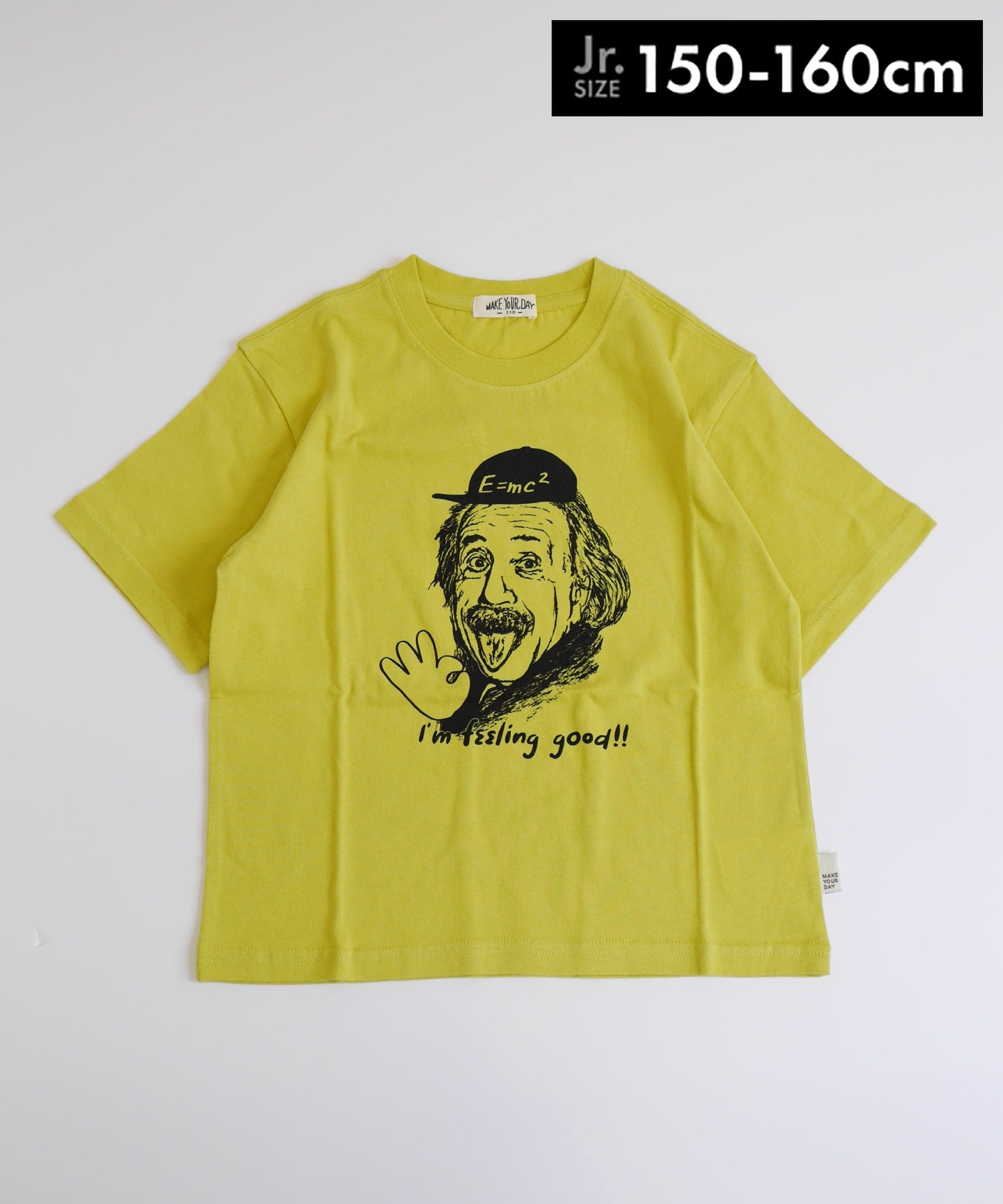 OKアインシュタイン柄半袖Tシャツ□150.160cm|≪公式≫メイクユアデイ