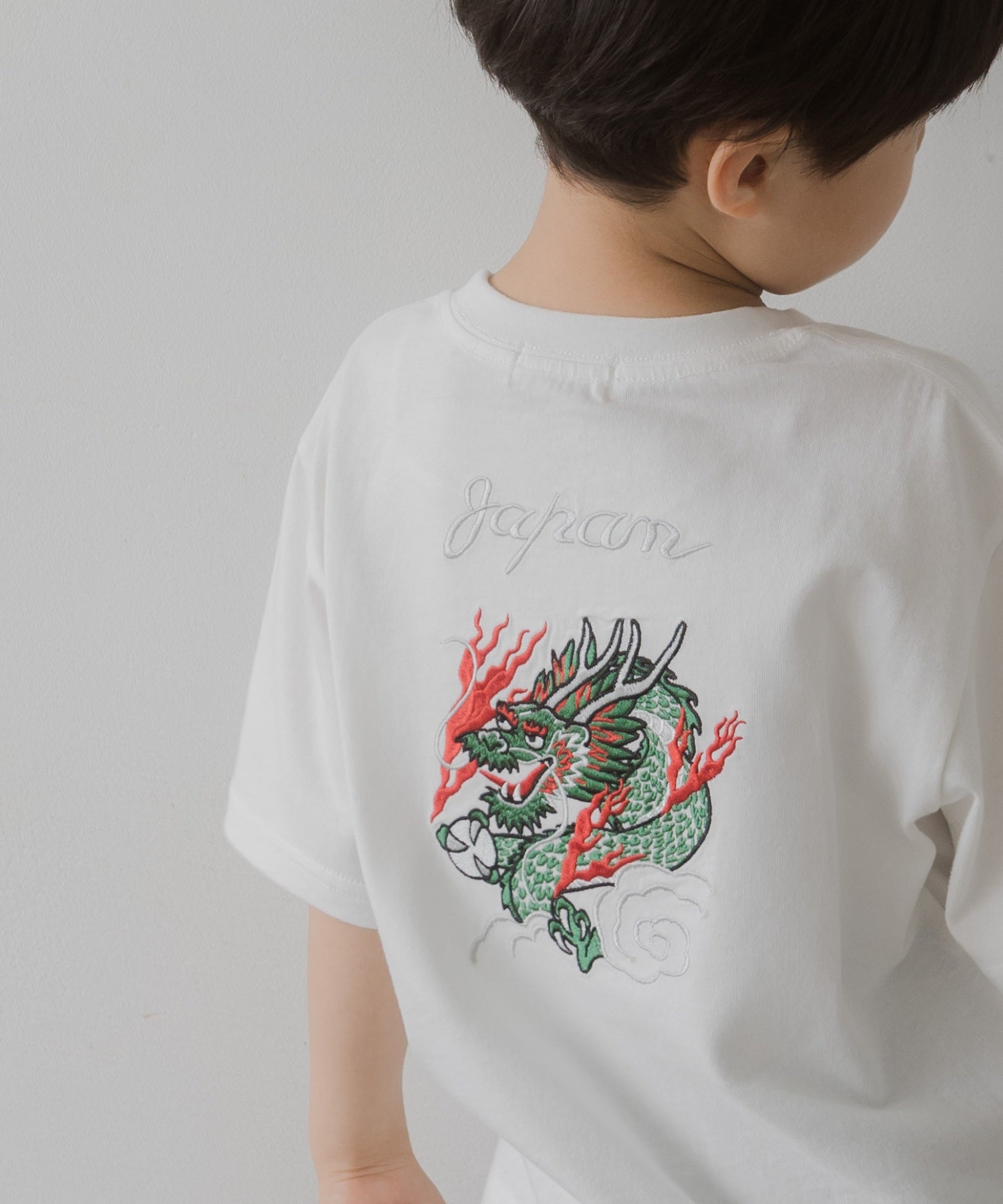 ドラゴン刺繍半袖Tシャツ□80～140cm|≪公式≫メイクユアデイ